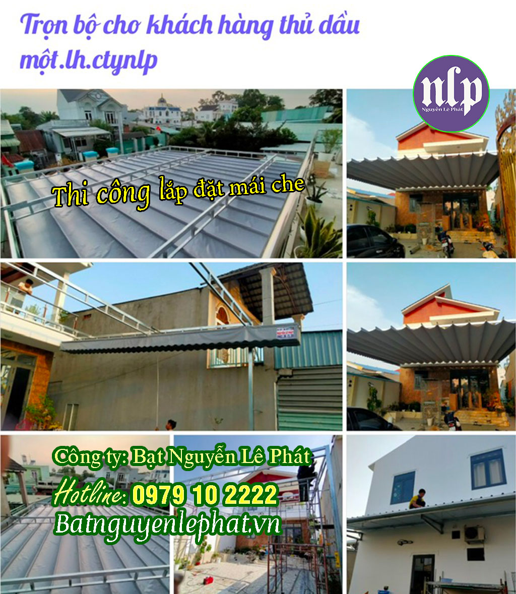 Thay Bạt Mái Hiên Mái Xếp, Bạt Mái Kéo Che Nắng Tại An Bình, Buôn Hồ