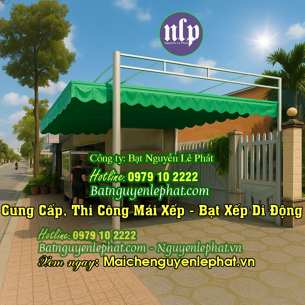 Mái Hiên Mái Che Quay Tay Che Nắng tại Hóa An Dĩ An