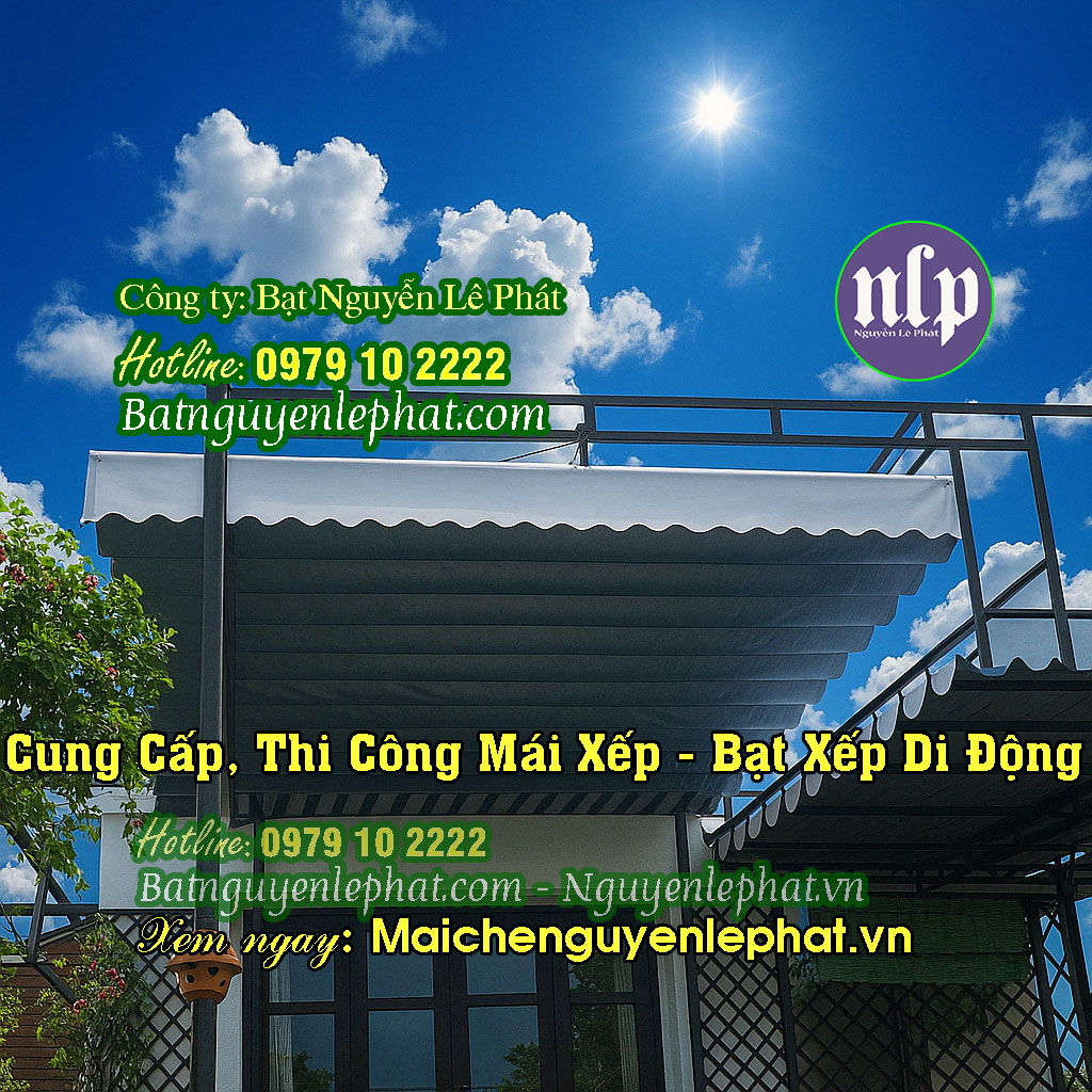 Lắp đặt mái che di động ngoài trời Đắk Lắk