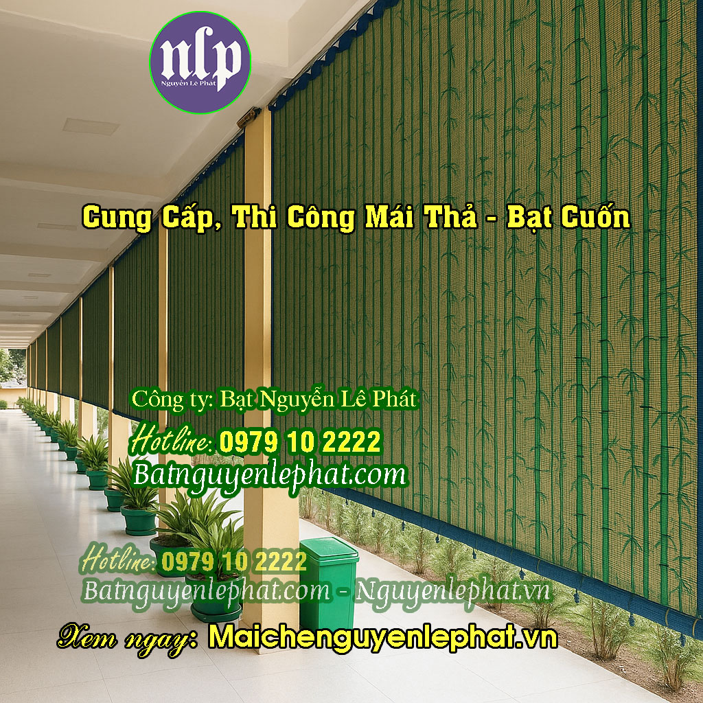 Bạt Che Nắng Mưa Ngoài Trời Tự Cuốn Ở Long Thành