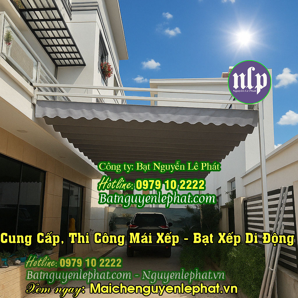 Thay bạt mái hiên , mái xếp, bạt kéo tại Buồn Ma Thuột Đắk Lắk
