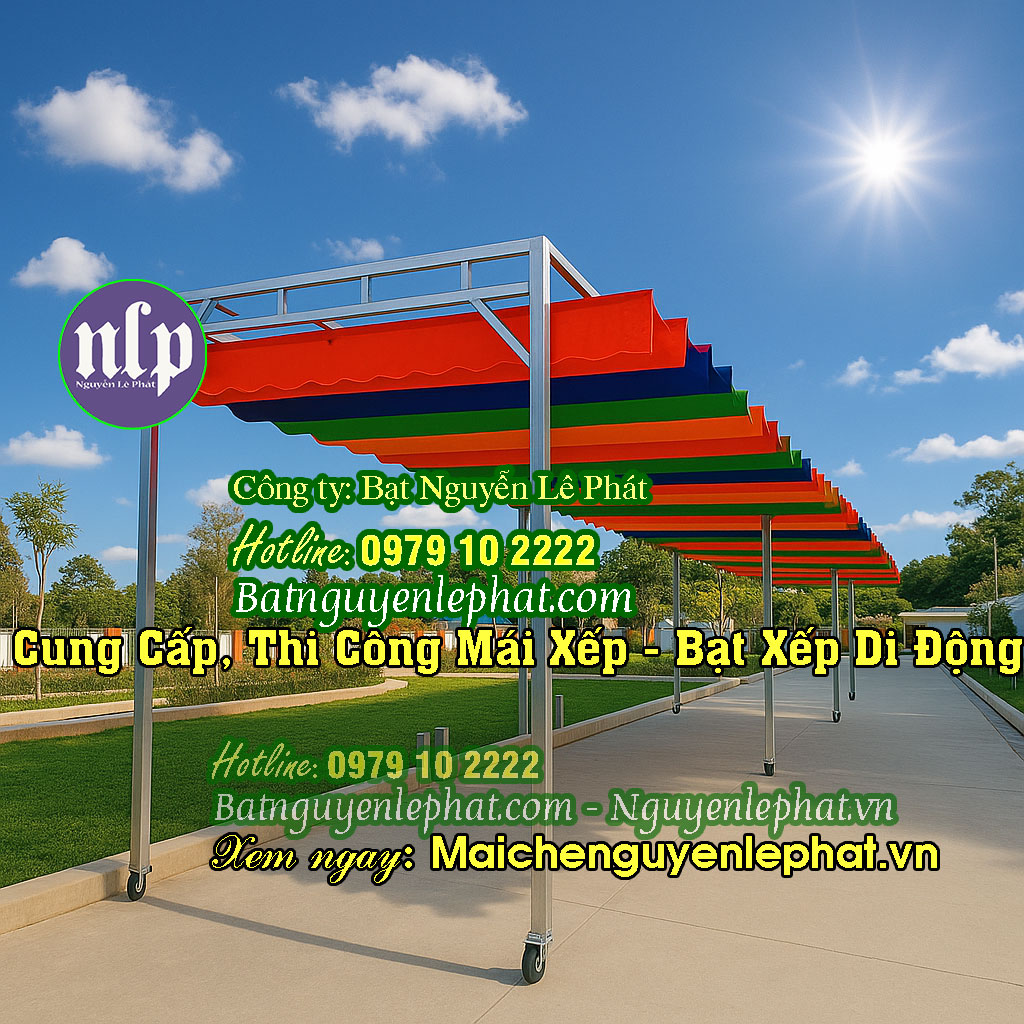 Mái Xếp Di Động (Mái Xếp Khung Sắt Kiên Cố)