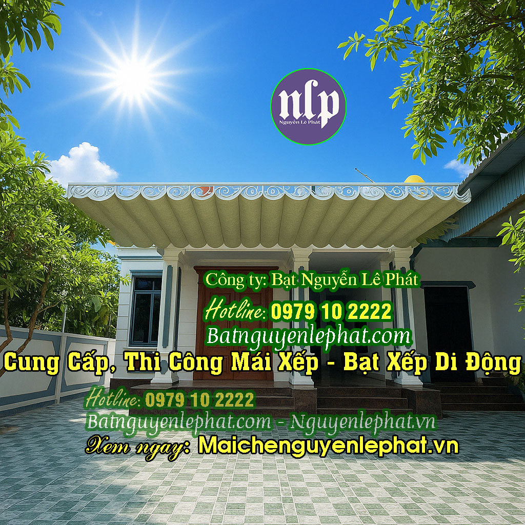 Bạt Mái che xếp lượn sóng Tại Đạt Hiếu, Buôn Hồ