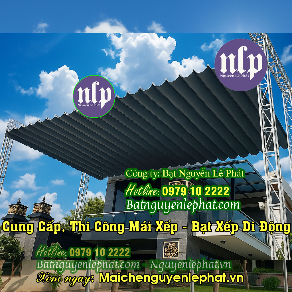 giá lắp đặt bạt mái hiên, mái xếp