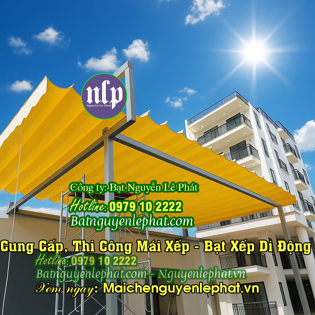 Bạt Kéo Thả Mái Che Di Động Ngoài Trời Hòa Phú Buôn Ma Thuột Đắk Lắk