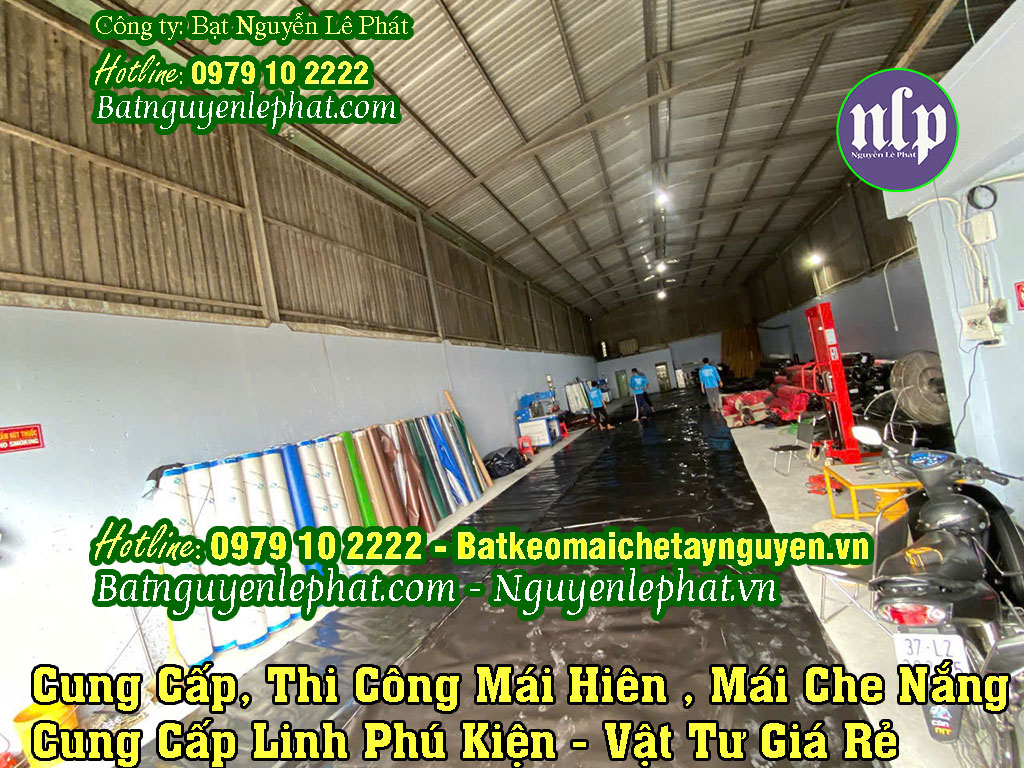 May ép bạt kéo mái hiên May ép bạt kéo mái hiên