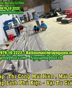 May ép bạt kéo mái hiên mái che