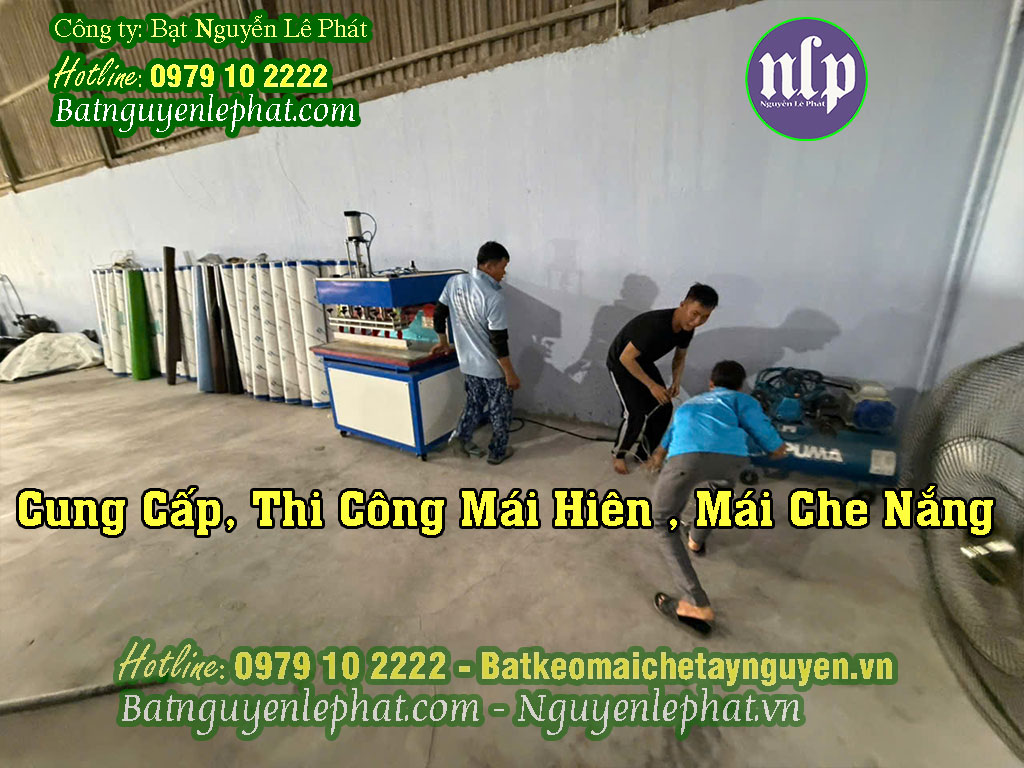 May Ép Bạt Mái Hiên Mái Xếp